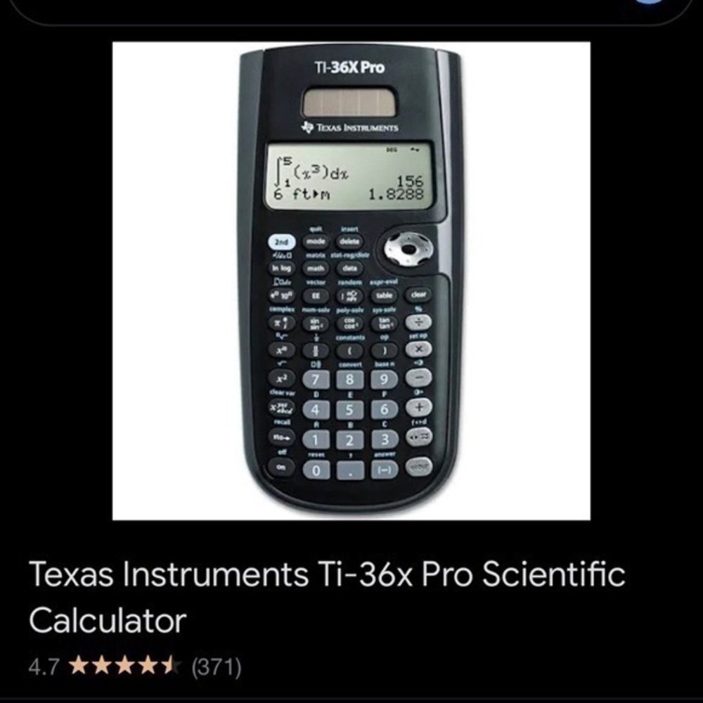 Texas Instruments TI 36X Pro Scientific Calculator